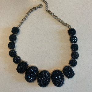 Black costume necklace